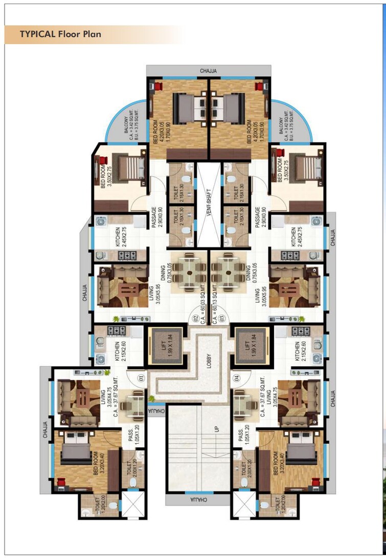 Je and Vee Vrindavan Floor Plans