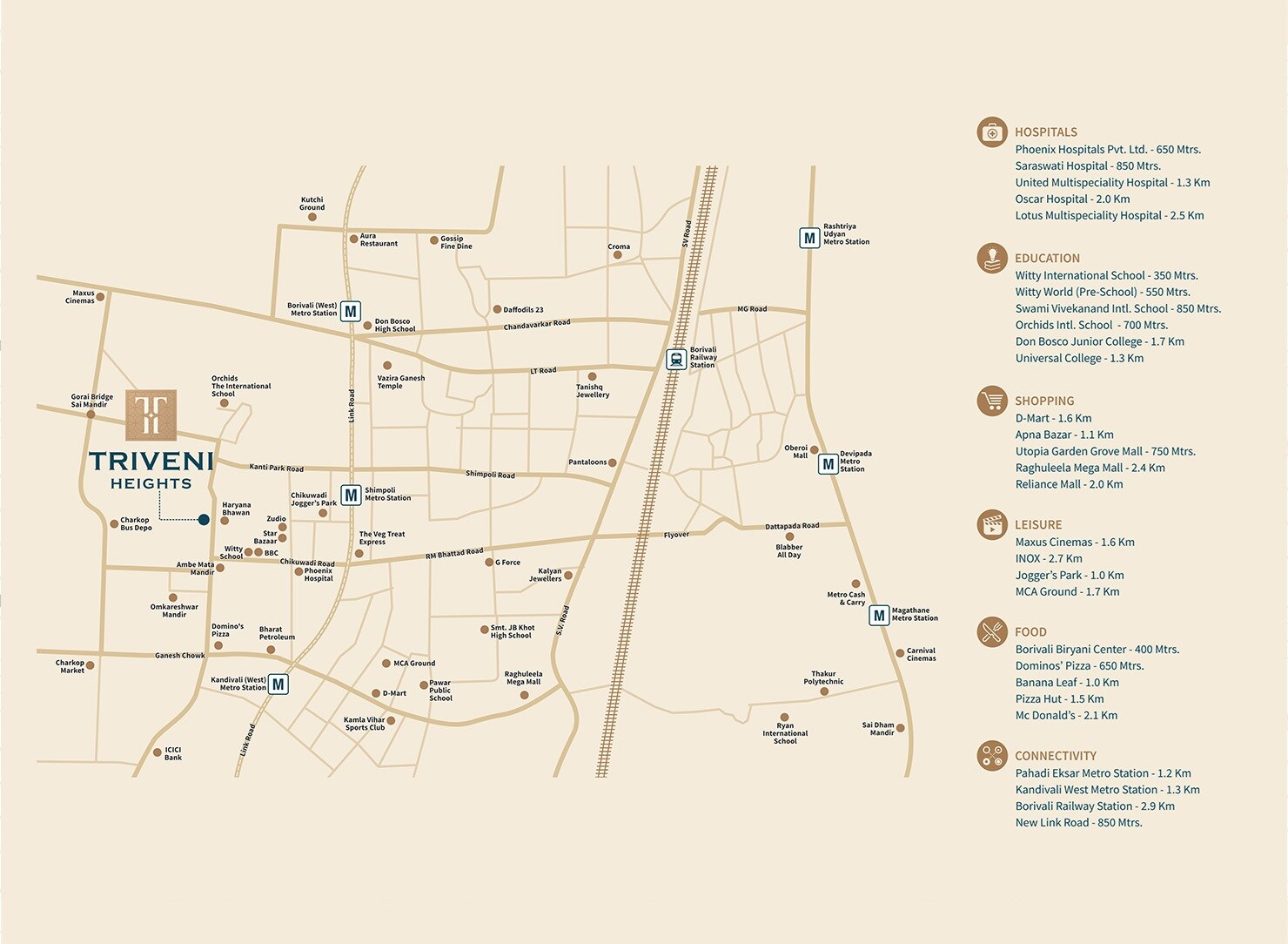 Jet Triveni Heights Location Image