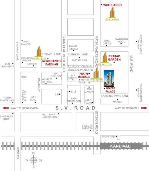 JPV Pratap Palace Location Image