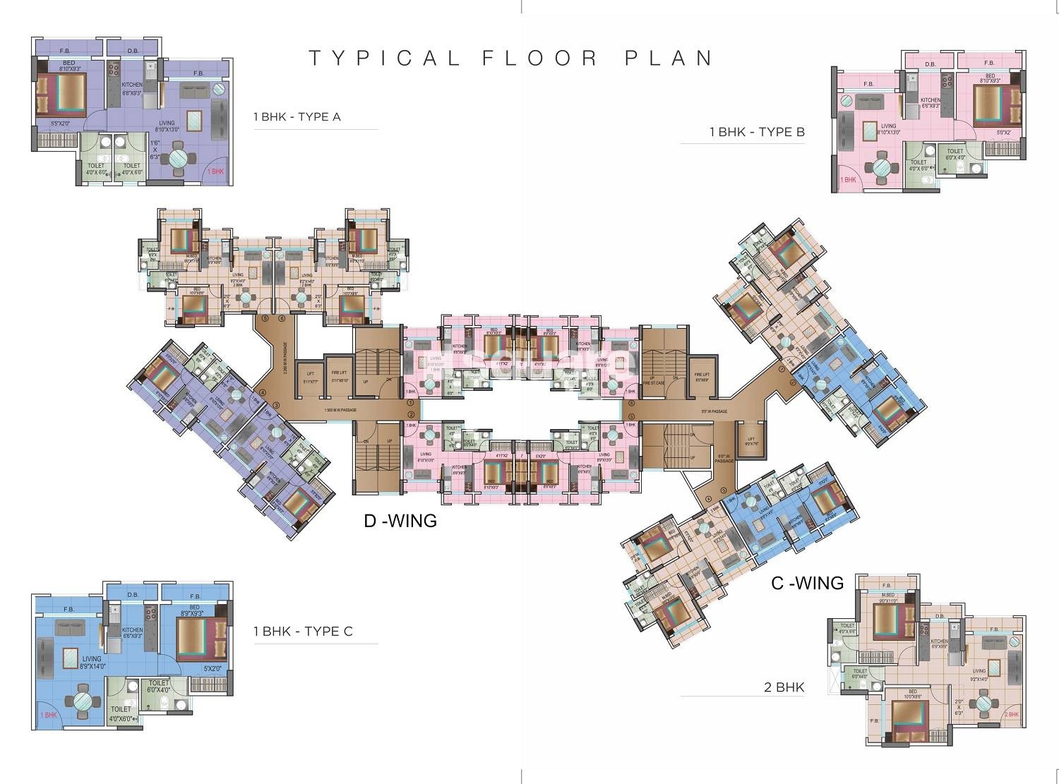 JSB Nakshatra Pride II Floor Plans