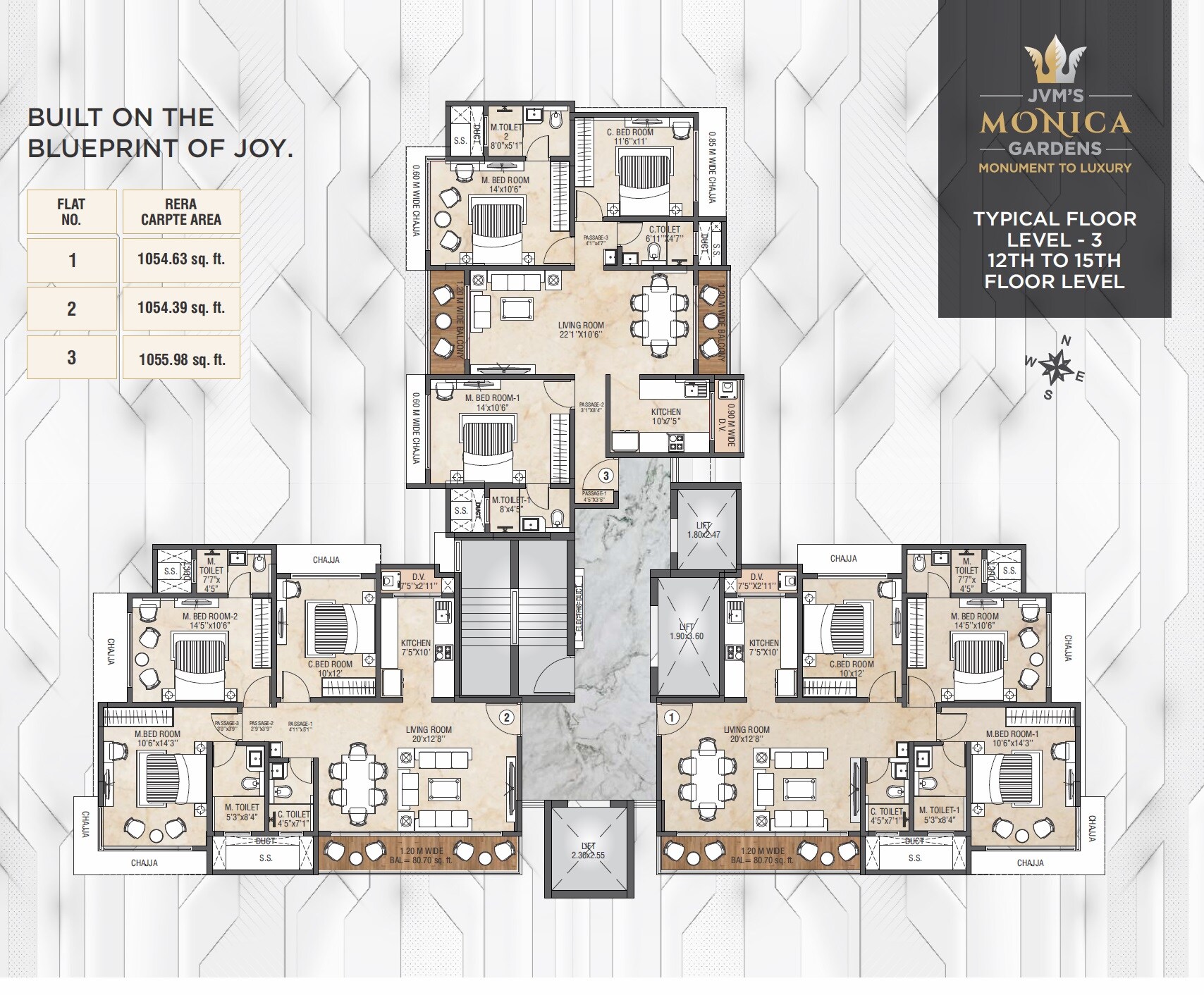 JVM Monica Gardens Floor Plans