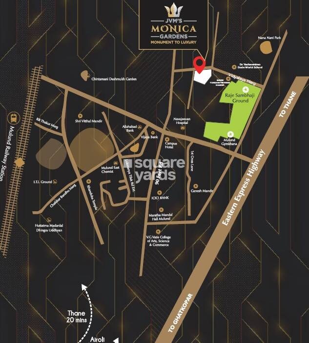 JVM Monica Gardens Location Image