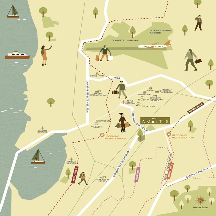 K Raheja Amaltis Location Image