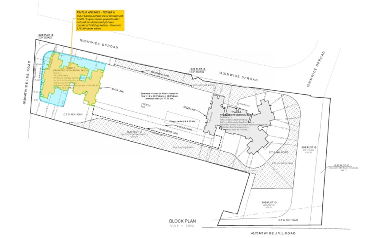 K Raheja Antares Master Plan 1