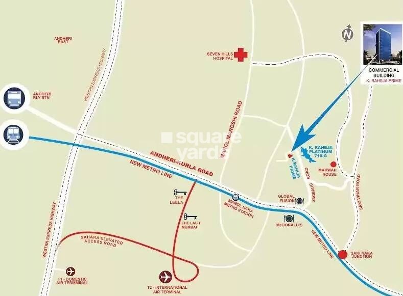 K Raheja Prime Location Image