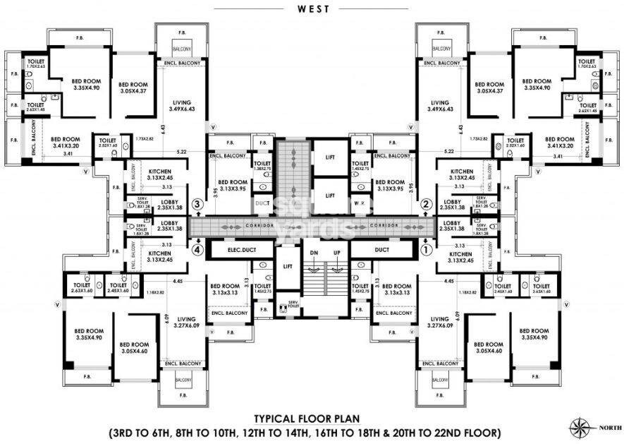 K Raheja Raheja Classique Floor Plans