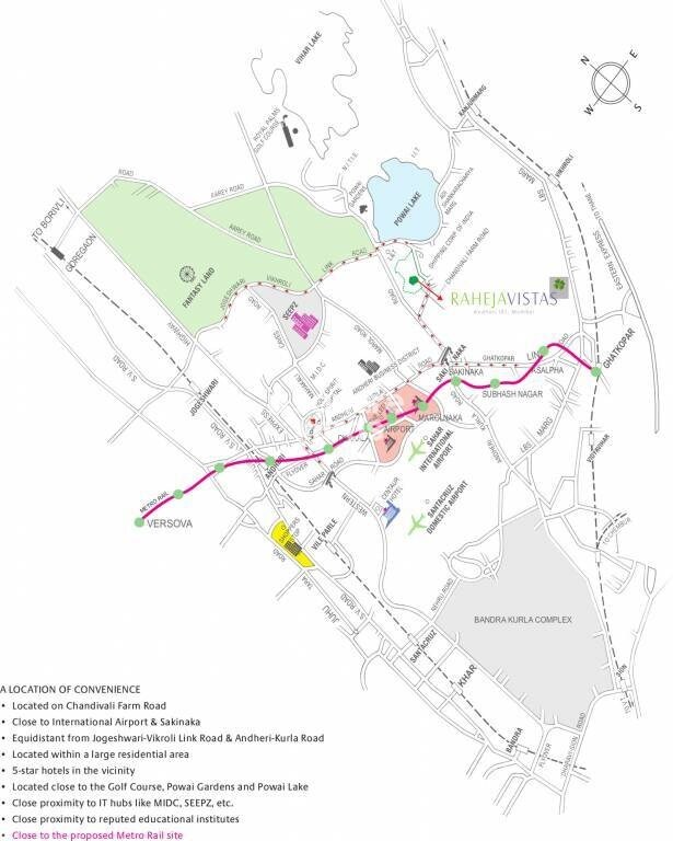 K Raheja Vistas Location Image