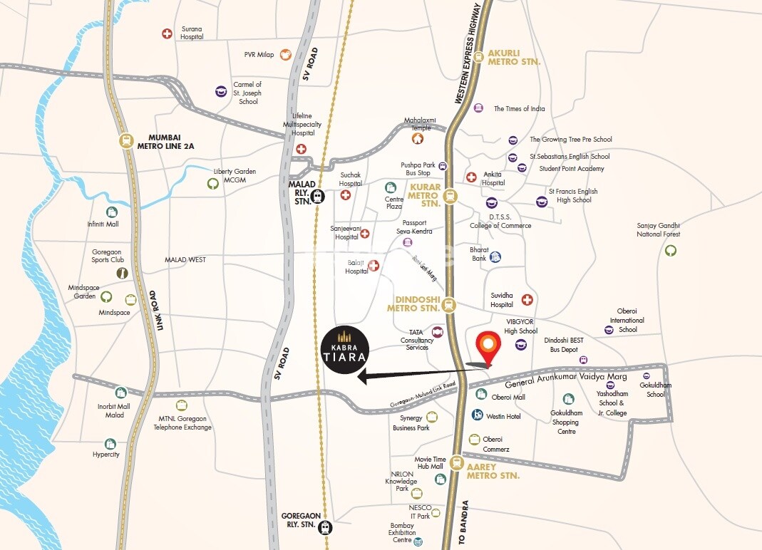 Kabra Tiara Location Image