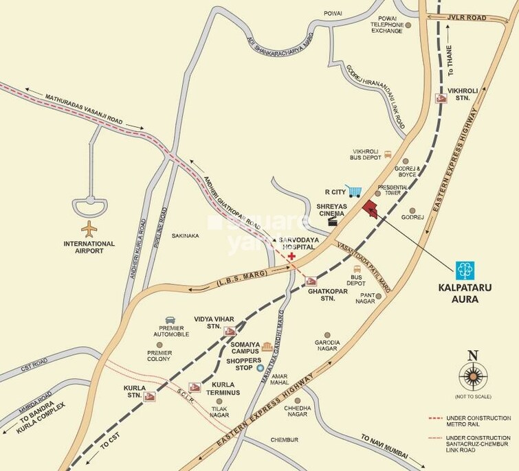 Kalpataru Aura Location Image