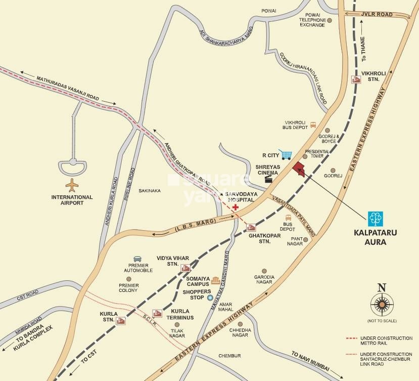 Kalpataru Aura Location Image