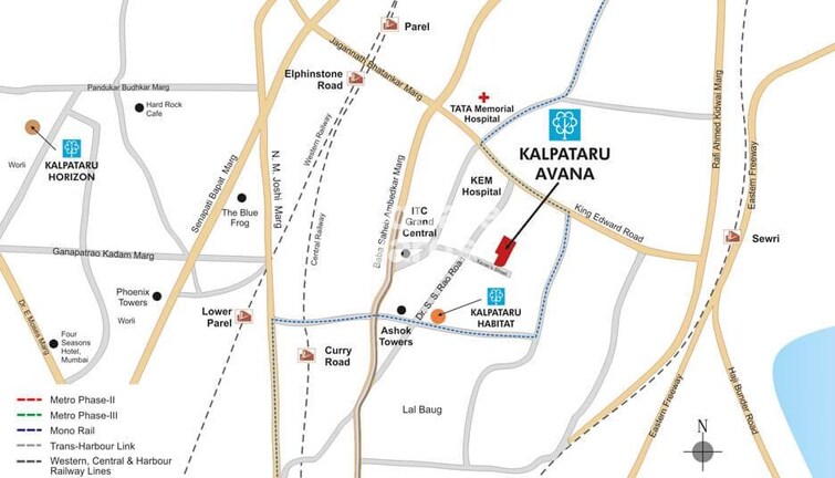 Kalpataru Avana Location Image