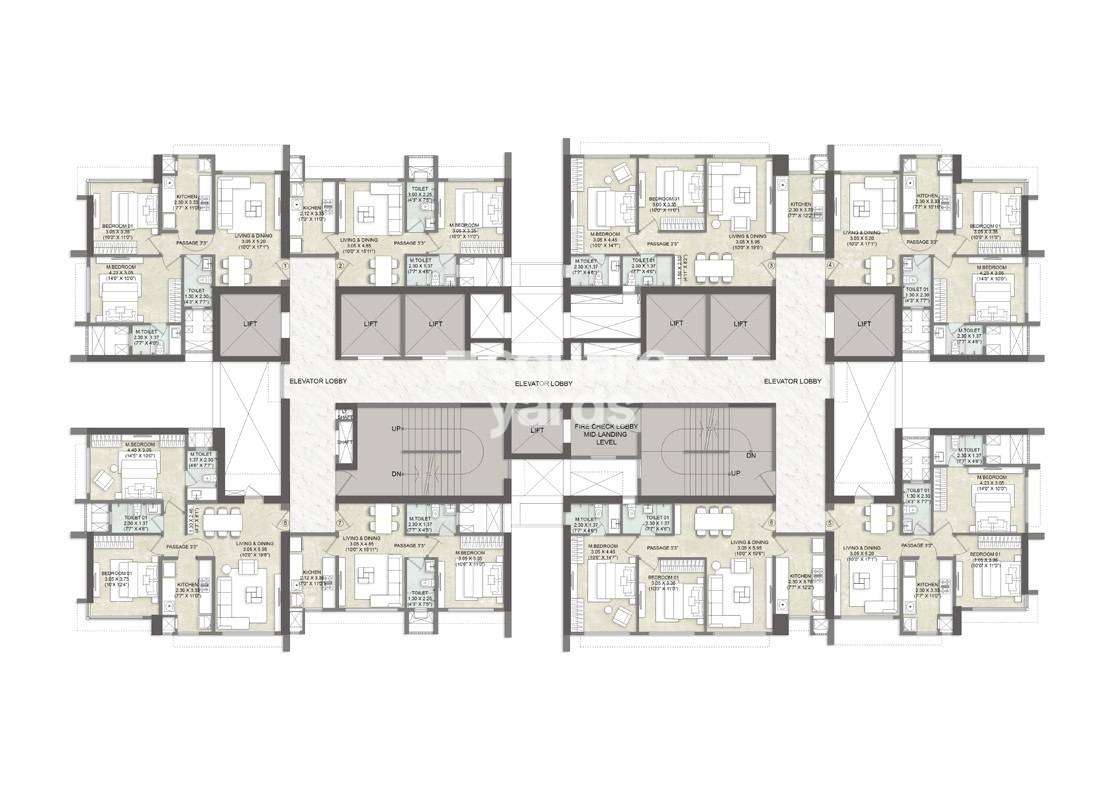 kalpataru elegante project floor plans1