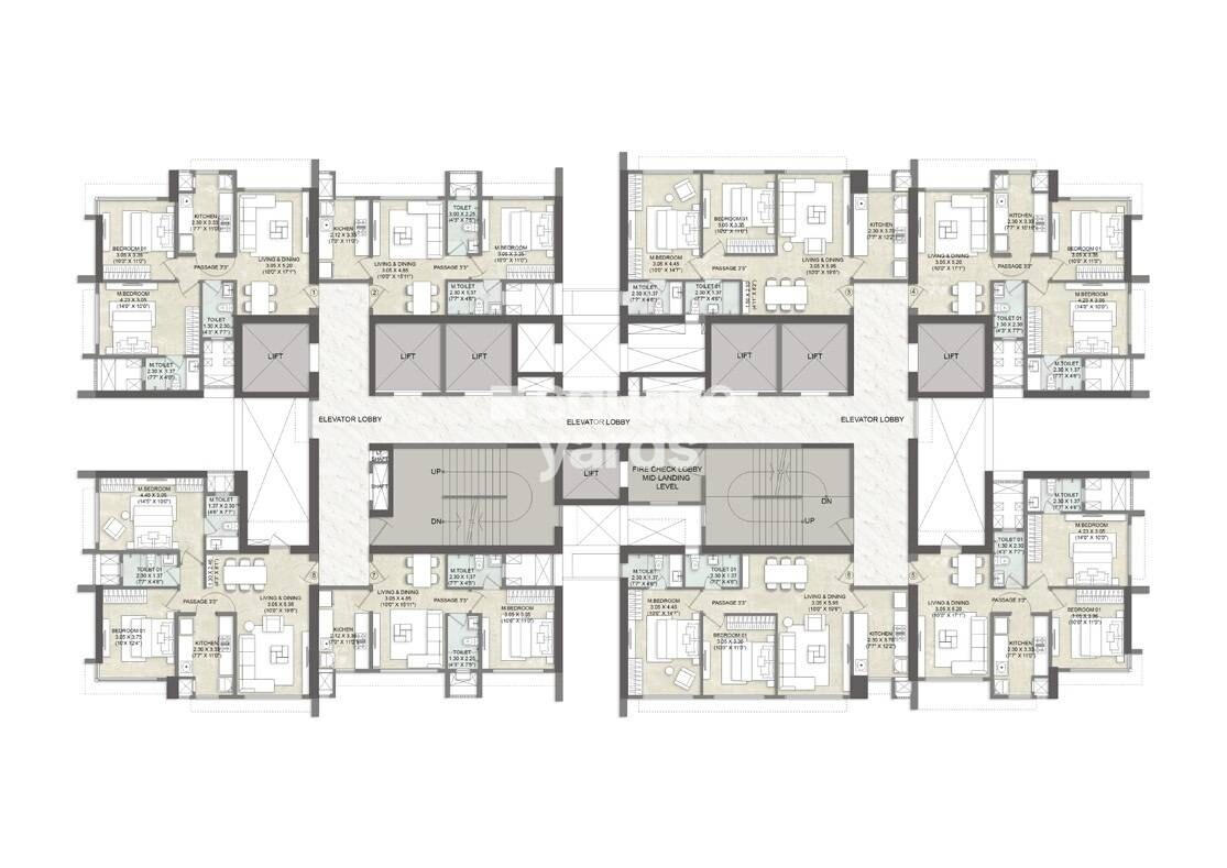 Kalpataru Elegante Floor Plans