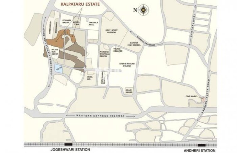 Kalpataru Estate Mumbai Location Image