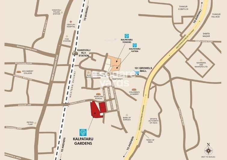 Kalpataru Gardens 1 Location Image