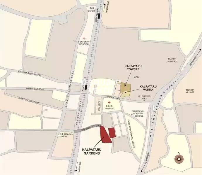 Kalpataru Gardens 2 Location Image