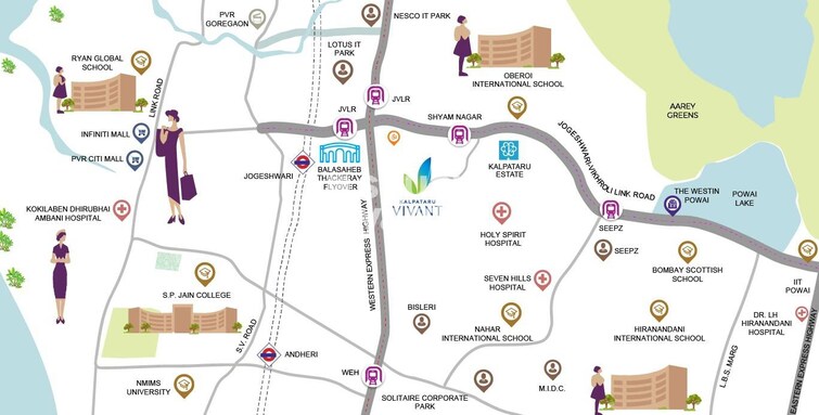 Kalpataru Vivant Location Image