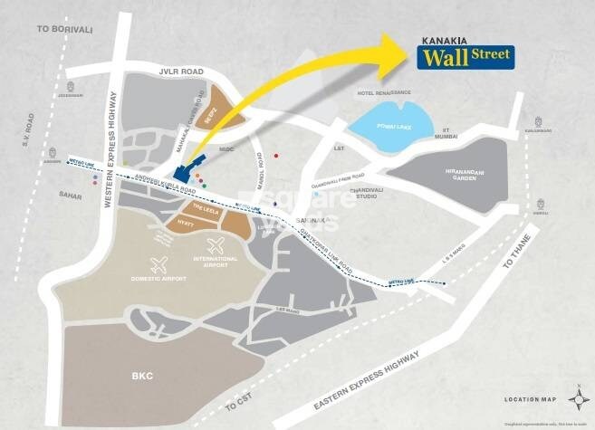 Kanakia Wall Street Location Image