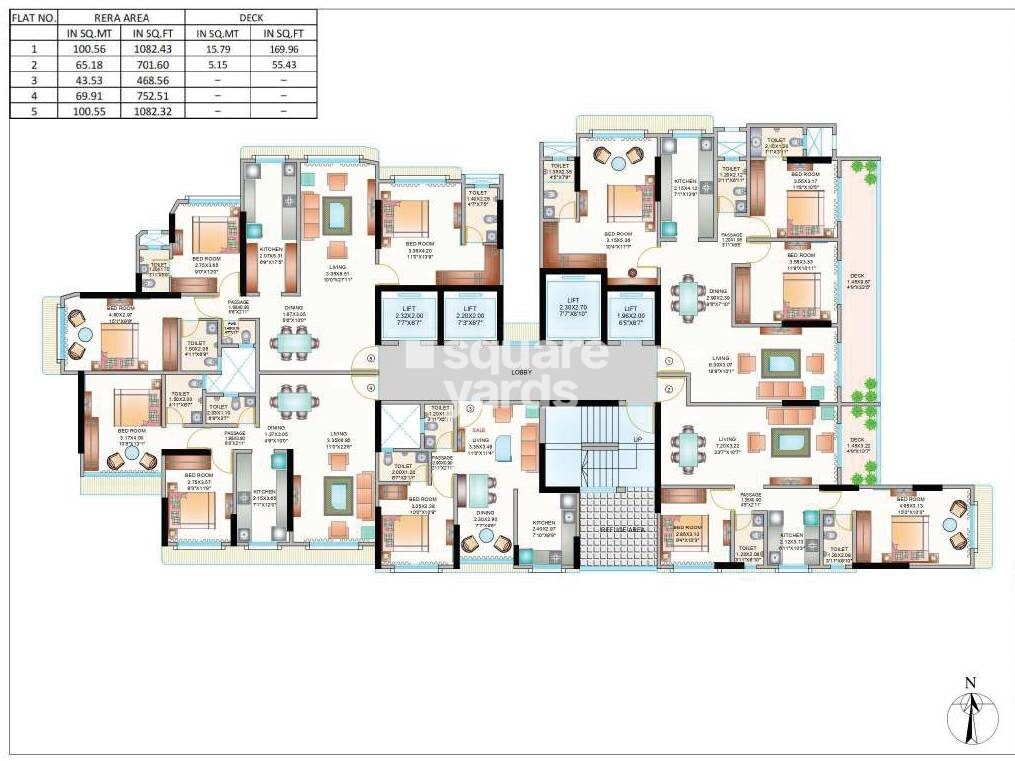 Karmvir Saraswati Apartment Floor Plans