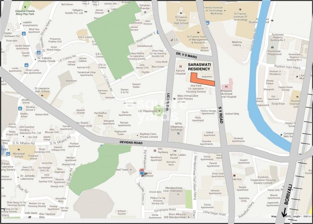 Karmvir Saraswati Apartment Location Image