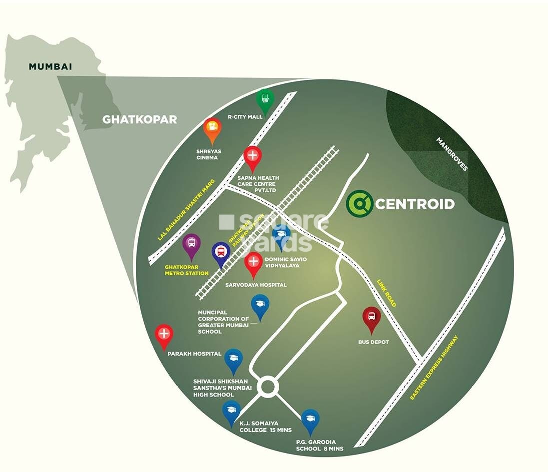 Kashish Park Centriod Location Image