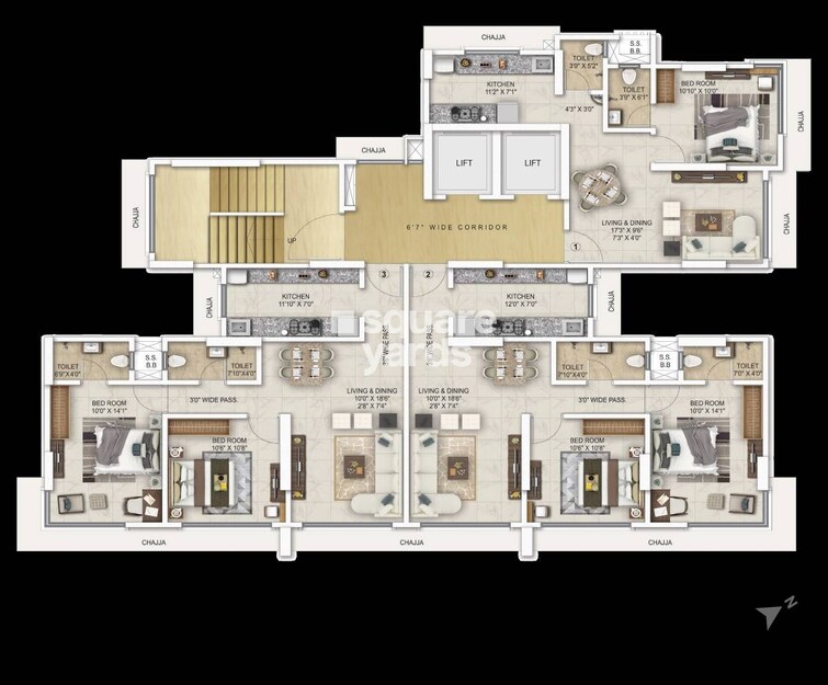 Kaustubh SunMoon Chs Ltd Floor Plans