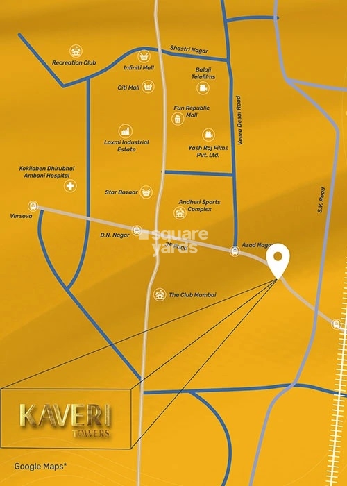 Kaveri Tower Andheri West Location Image