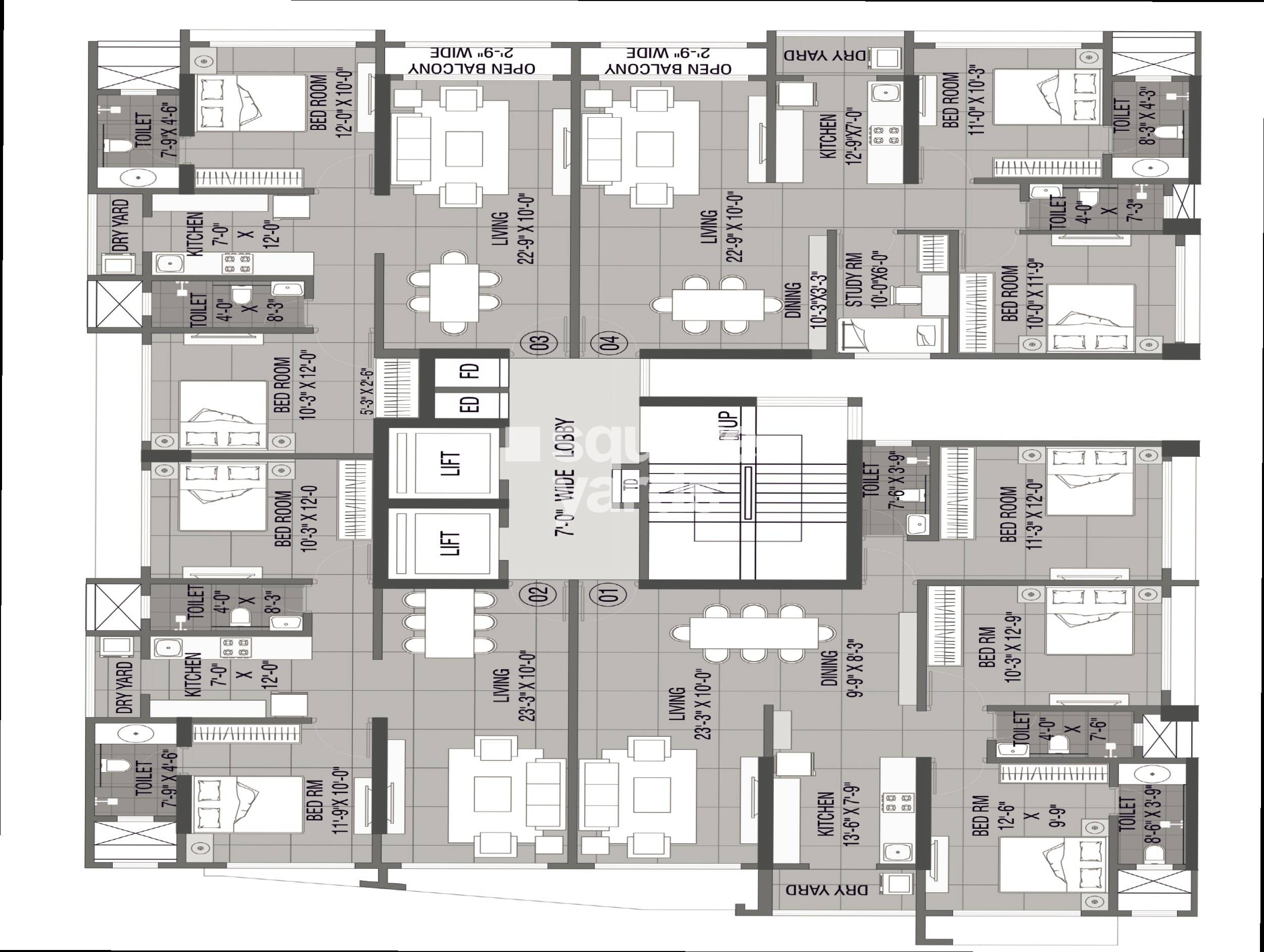 Khodiyaar Siddharth Nagar Goodwill CHS Floor Plans