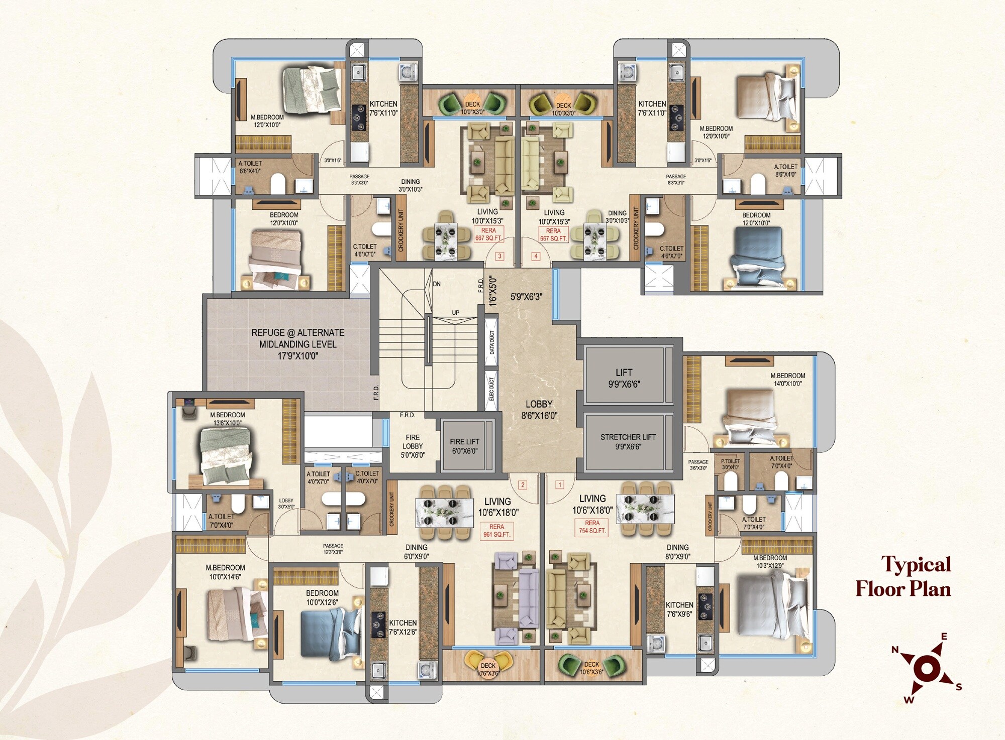 Khushi Trilok Giriraj Kripa Floor Plans