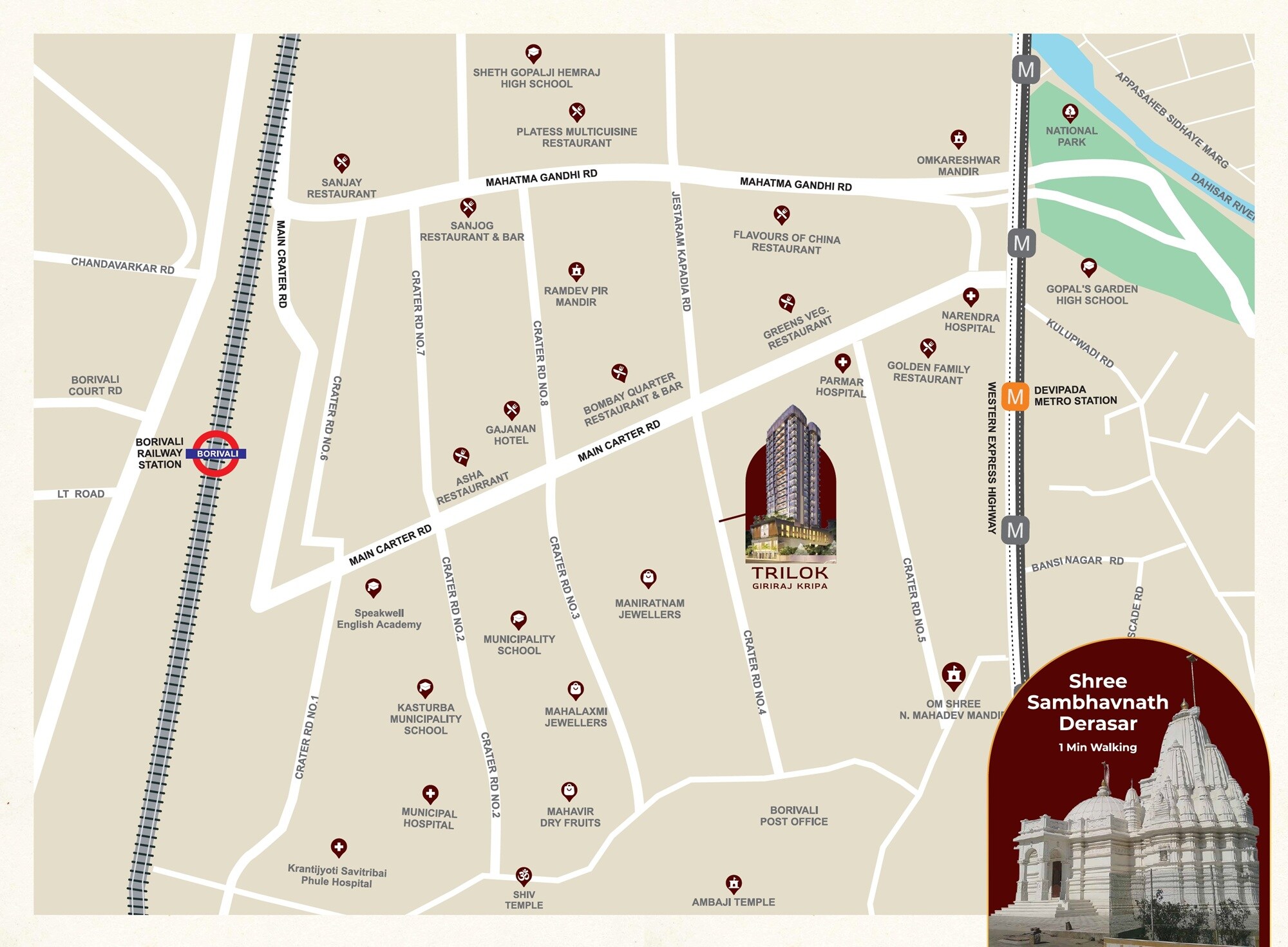 Khushi Trilok Giriraj Kripa Location Image