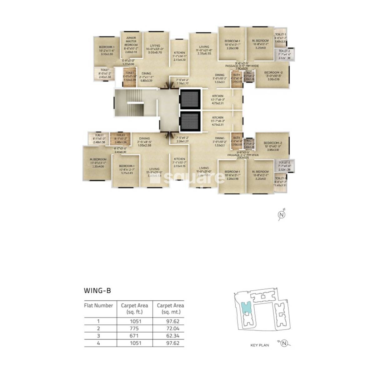 Kolte Patil Jai Vijay Floor Plans