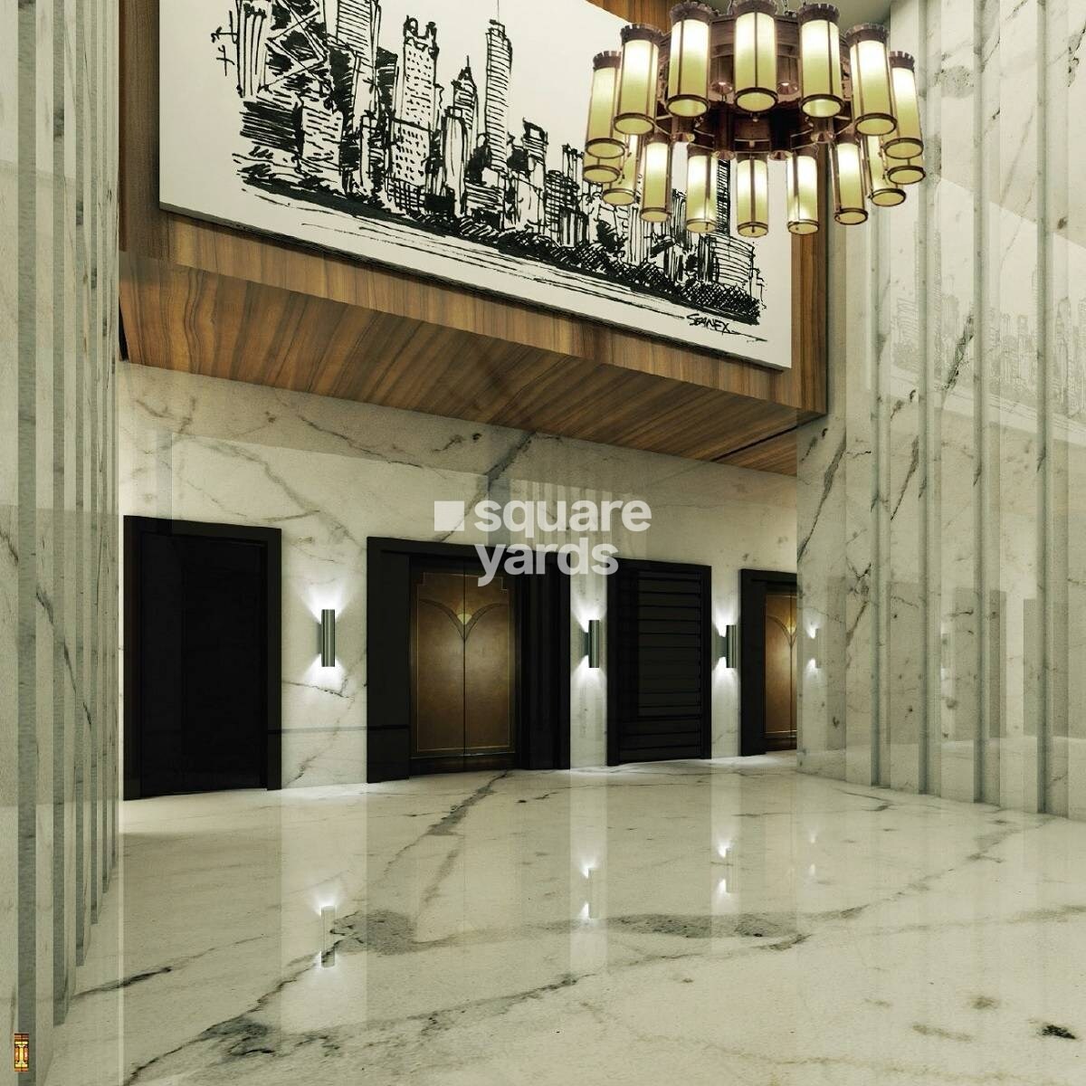 Komal Aurum Heights Lift Lobby Image