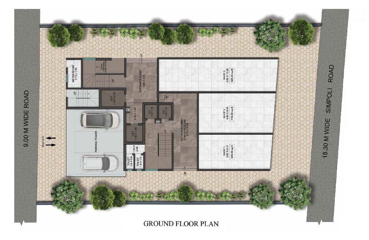 Kosmos Kedar Darshan Floor Plans