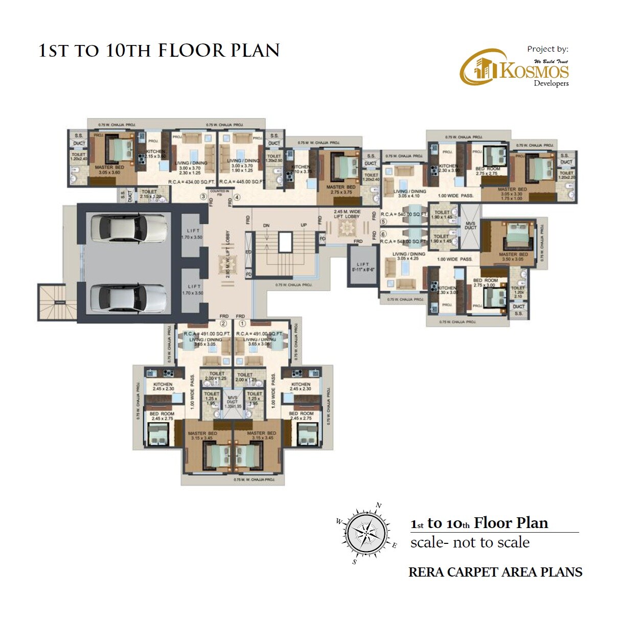 Kosmos Neha CHS Floor Plans