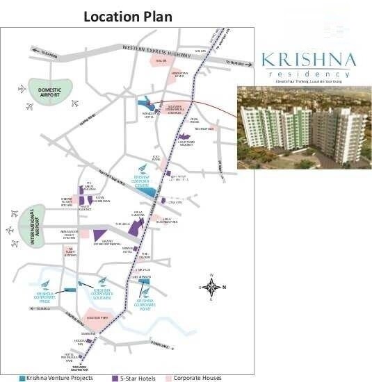 Krishna Residency Andheri Location Image