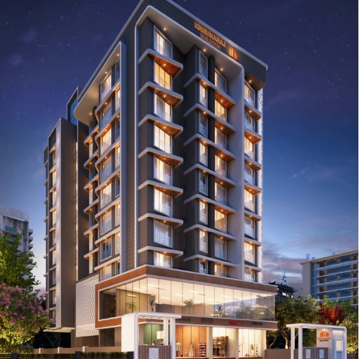 Krishnaraj New Suryadarshan CHS Apartment Exteriors