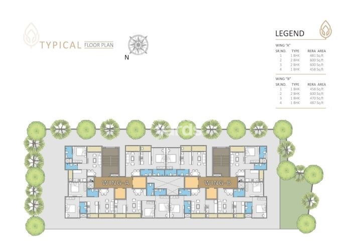 KRV Ratnadeep Heights Floor Plans