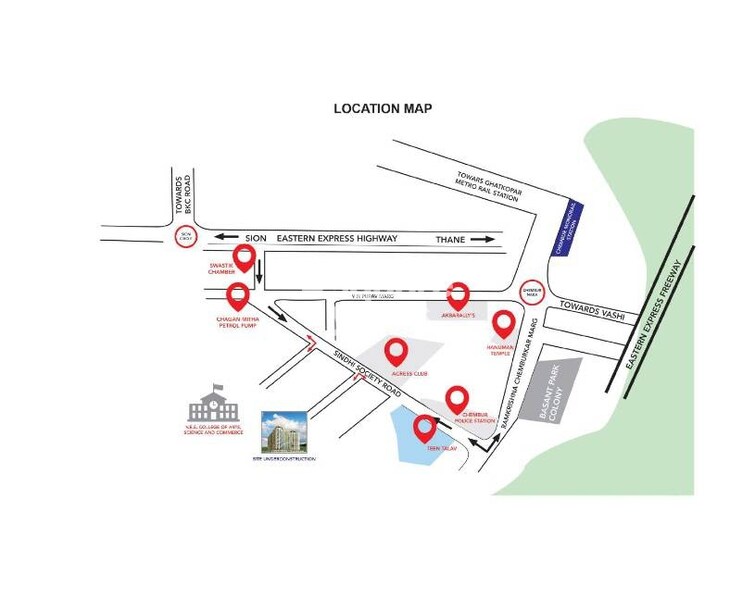 Kukreja Chembur Heights 2 Location Image