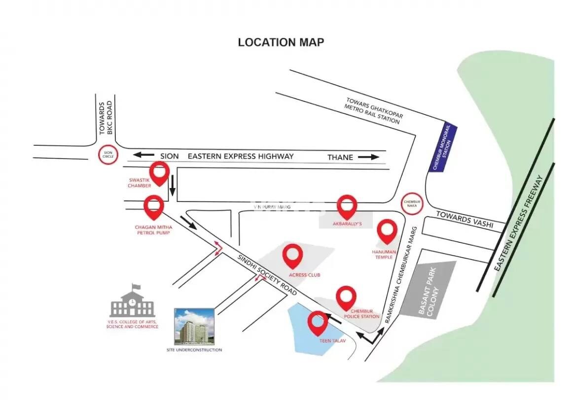 Kukreja Chembur Heights II Location Image