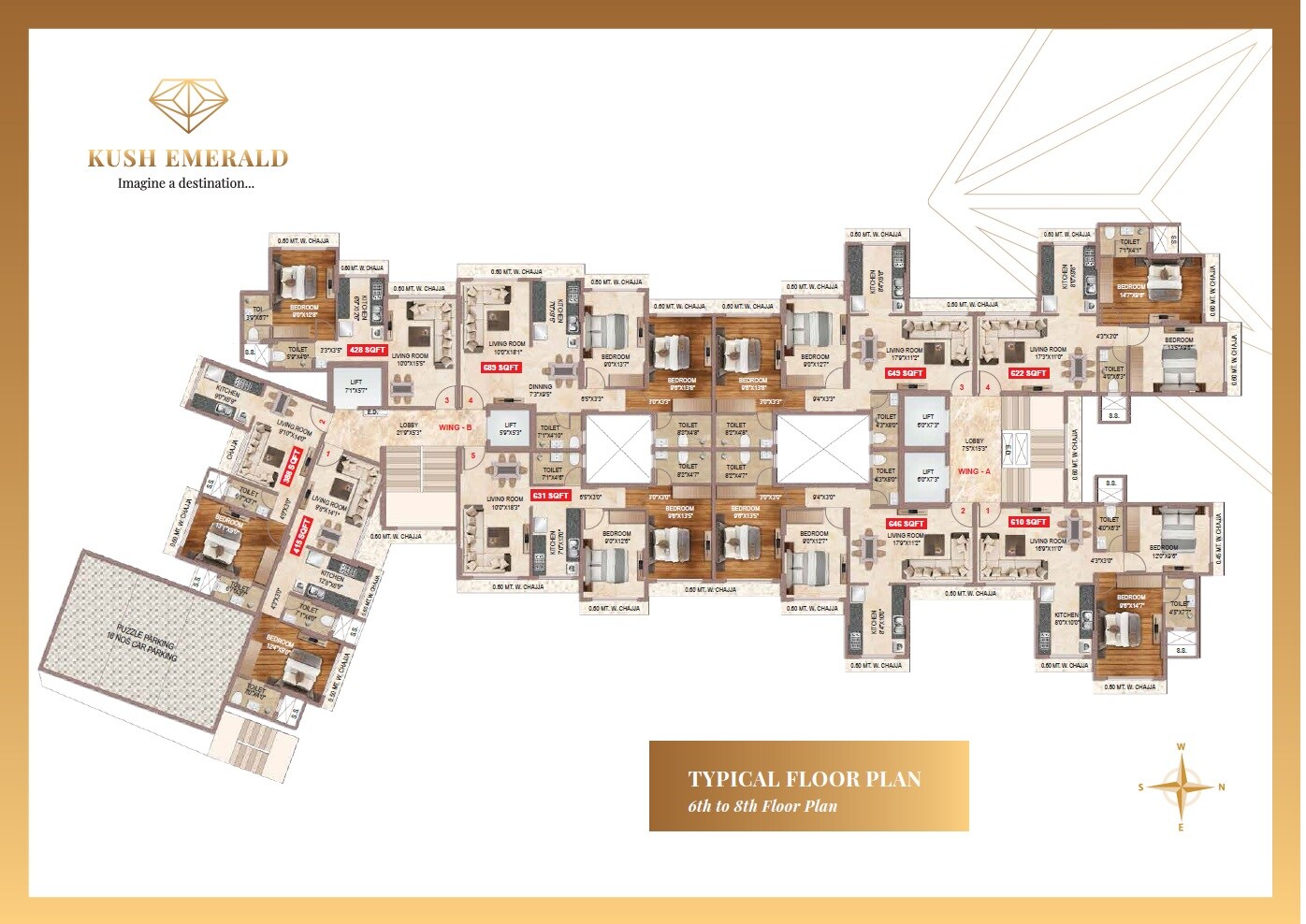 Kush Emerald Floor Plans