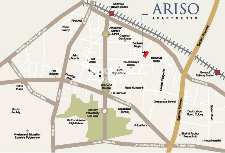 Kyraa Ariso Apartment Location Image