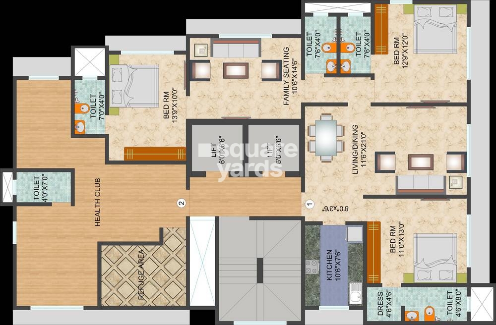 L Nagpal Satnam Leela Floor Plans