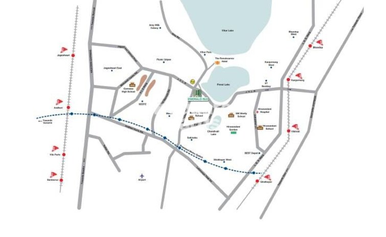 L & T Emerald Isle Tower 10 Location Image