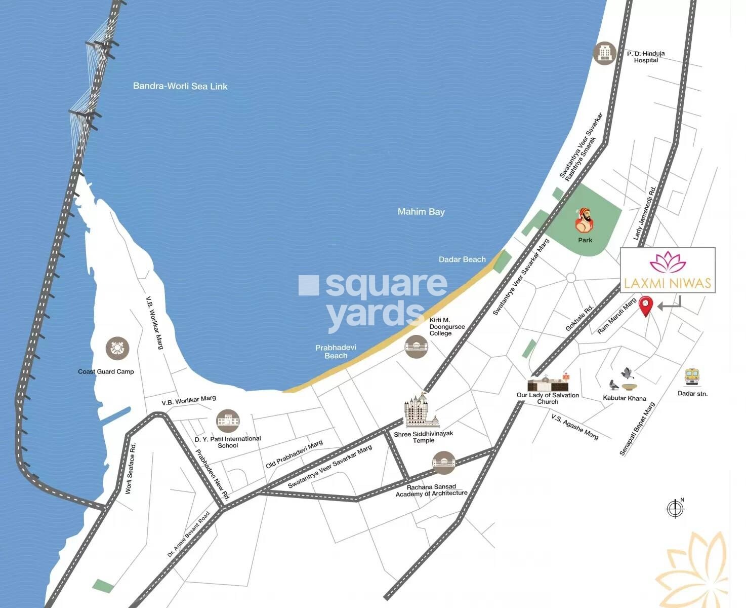 Laxmi Niwas Dadar Location Image