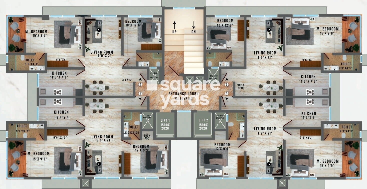 Lekh Residency Floor Plans