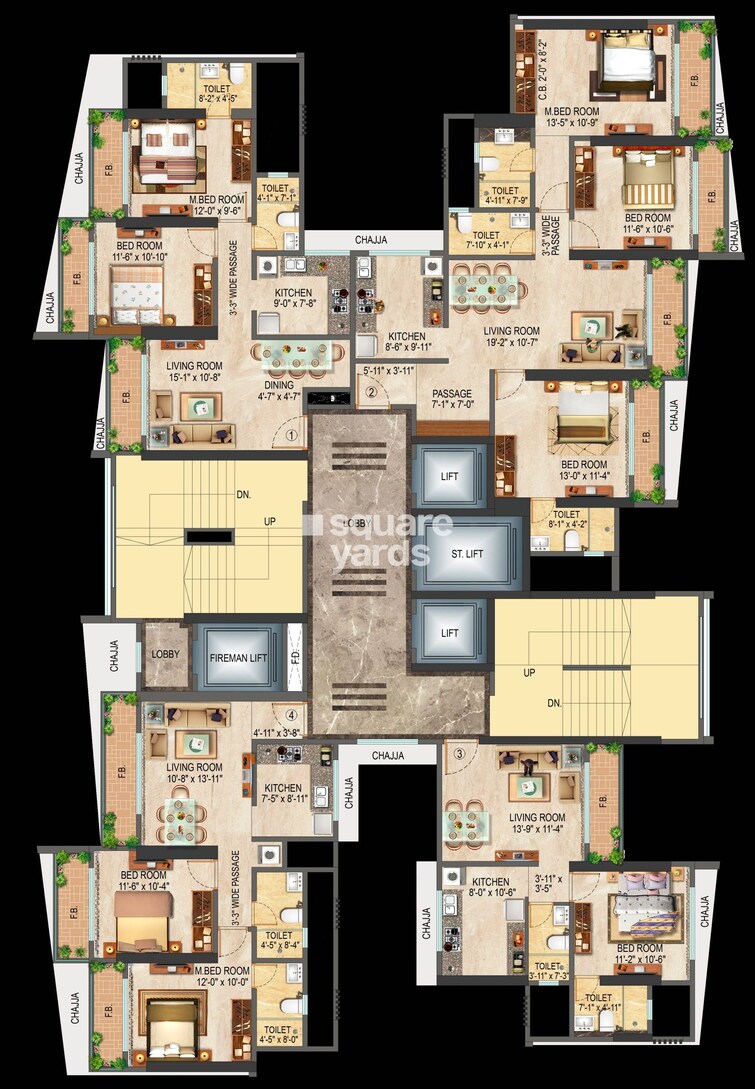 Liberty Bay Vue Floor Plans 2