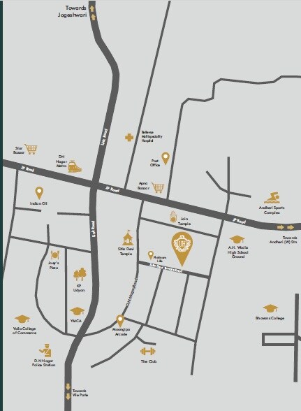 LK Umang Heights Location Image