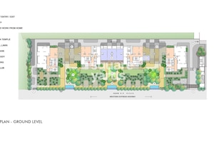 Lodha-Acenza_a collage of photos of a person in a blue shirt