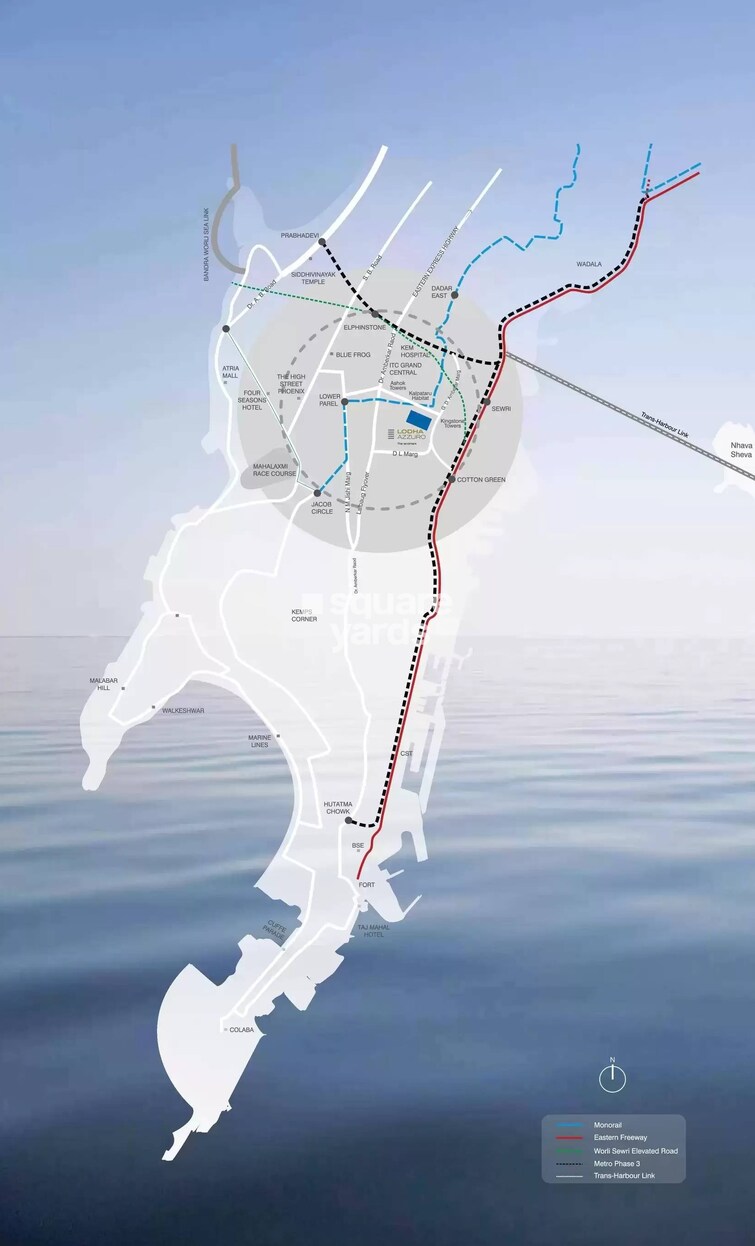 Lodha Azzuro Location Image