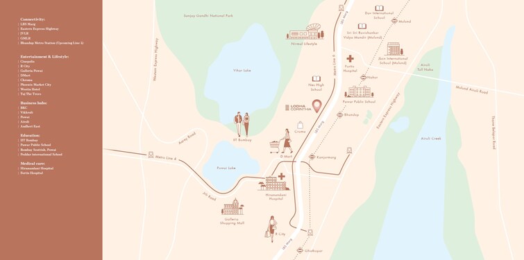 Lodha Corinthia Location Image